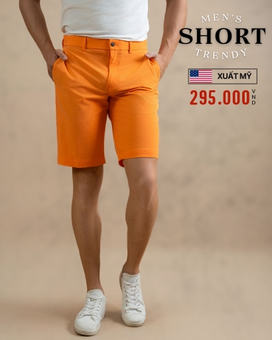 QUẦN SHORT NAM XUẤT MỸ MÀU CAM QS4917Q1