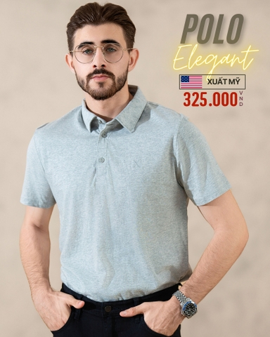 ÁO POLO NAM TAY NGẮN XUẤT MỸ MÀU XÁM PL41029T1