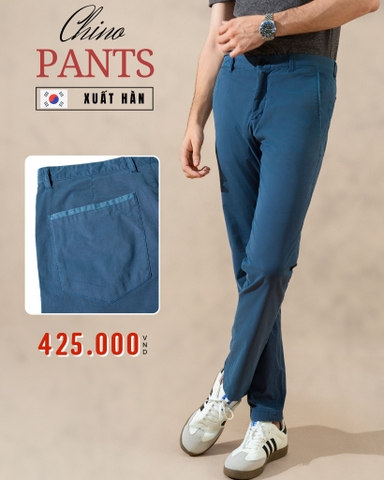 QUẦN CHINO NAM XUẤT HÀN MÀU XANH LAM QD41012T