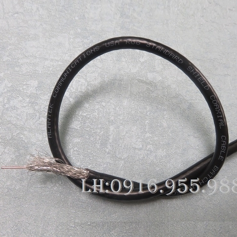 Cáp đồng trục (ăng ten) alantek RG-6 dùng cho truyền hình Standard Shield with Floofing Compound