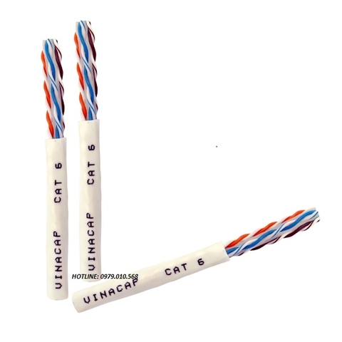 Cáp mạng Cat6 UTP 4 đôi (305m/cuộn) VINACAP