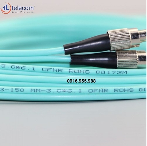 Dây cáp nhảy quang FC to FC, Multimode, Duplex OM3 tltelecom 9/125