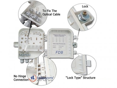 Hộp FTTH ODF 8 Core Ngoài Trời TL TELECOM