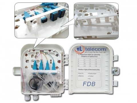 Hộp FTTH ODF 8 Core Ngoài Trời TL TELECOM