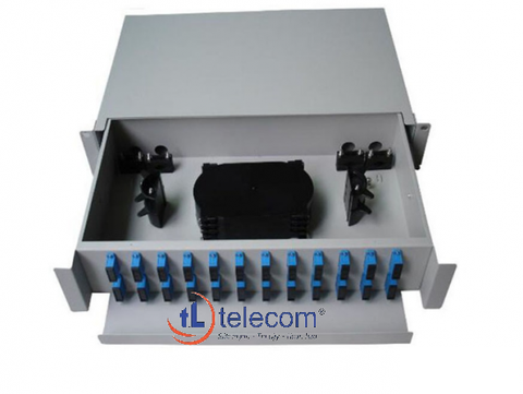 ODF Patch Panel Khay Trượt Gắn Rack 19