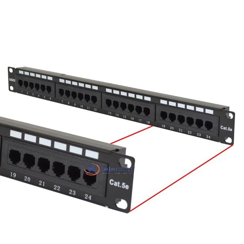 Patch Panel 24P AMP Cat6