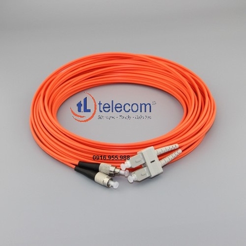 Dây nhảy quang patchcord SC-FC multimode duplex OM2 dài 3m, 5m...