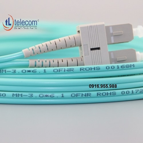 Dây nhảy quang patchcord SC-FC multimode duplex OM3 dài 3m, 5m...