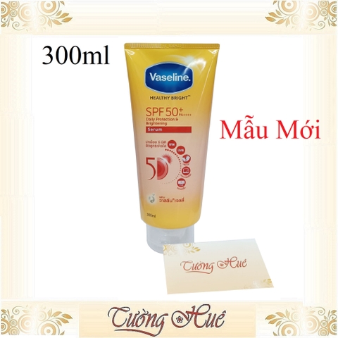 Dưỡng thể trắng da, chống nắng Vaseline Thái 50X 5in1 SPF50+/PA++++ - 300ml