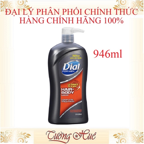 Tắm Gội Nam Dial For Men 3in1 Body+Hair+Face Wash ( Có lựa chọn )