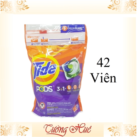 Bịch 42 Viên giặt xả quần áo Tide Pods 3 trong 1