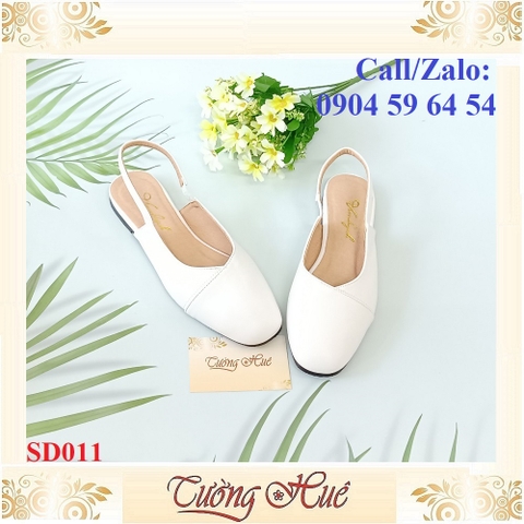 [Ảnh Thật 100%] Giày Sandal Bệt Nữ Bít Mũi Mũi Vuông Quai Hậu Hở Gót