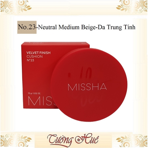 Phấn Nước Missha Velvet Finish Cushion SPF50+/PA+++ - 15g ( Lựa Chọn Màu )