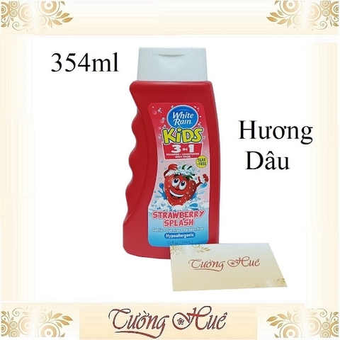 Tắm Gội Xả Cho Trẻ White Rain Kids 3in1 Nhiều Mùi - 354ml