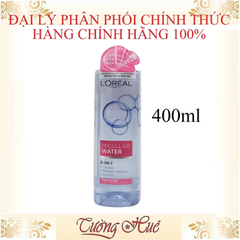 Nước tẩy trang Loreal Micellar Water 3in1 Moisturizing