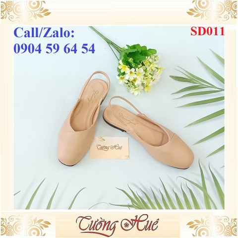 [Ảnh Thật 100%] Giày Sandal Bệt Nữ Bít Mũi Mũi Vuông Quai Hậu Hở Gót