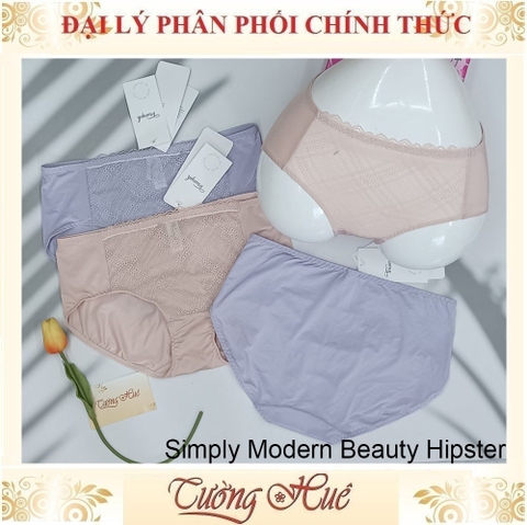 Quần lót nữ Triumph Thun Phối Ren Lưng Cao Vừa Simply Modern Beauty Hipster.