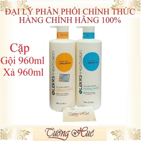 Bộ Gội Xả Olexrs+ HairSalon Pure 100% Argan Oil ( Có Lựa Chọn )