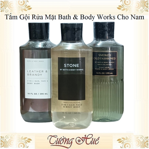 Tắm Gội Rửa Mặt Cho Nam Bath & Body Works 3in1 Hair Face Body Wash - 295ml ( Có Lựa Chọn )
