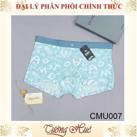 Quần Lót Nam Camel Dạng Đùi Boxer Cotton Form Lớn( Tăng 2 Size) CMU007.