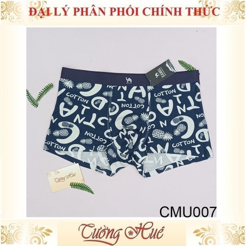 Quần Lót Nam Camel Dạng Đùi Boxer Cotton Form Lớn( Tăng 2 Size) CMU007.