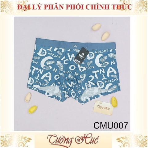 Quần Lót Nam Camel Dạng Đùi Boxer Cotton Form Lớn( Tăng 2 Size) CMU007.