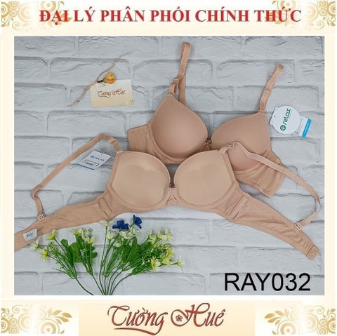 Áo Ngực Nữ Relax Có Gọng Thiết Kế Trơn Mút Dày 4cm RAY032.