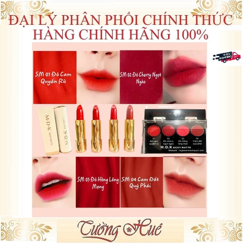 Son Lì Cao Cấp Lâu Phai M.D.K Silky Matte - 3.5g ( Lựa chọn màu )