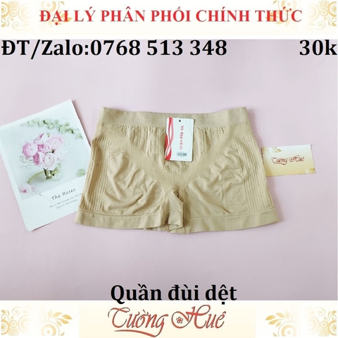 Quần đùi dệt mặc váy.