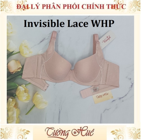 Áo lót nữ Triumph Pure Invisible Lace WHP Có Gọng Họa Tiết Phối Lưới Mút Mỏng Bảng Lưng To 2 Móc Cài.