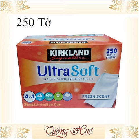 Giấy Thơm Quần Áo Kirkland Signature Của Mỹ Dùng Cho Máy Sấy - 250 Tờ