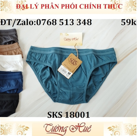 Quần lót nam Darlin SKS 18001 quần tam giác trơn 100% cotton.