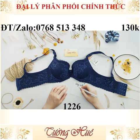 Áo lót nữ Lovely 1226 áo ngực ren mút mỏng bảng to 4 nức cài.