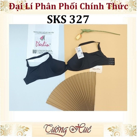 Áo Lót Nữ Darlin SKS 327 Có Gọng Trơn Mút Mỏng Lưng Bảng To.