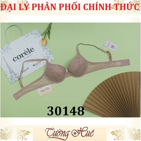 Áo lót nữ Marguerite 30148 Có Gọng Ren Mút Mỏng Lưng Lưới 2 Móc Cài.