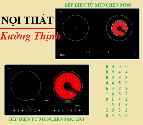 Nên chọn bếp điện từ Munchen 2 hay 3 vùng nấu