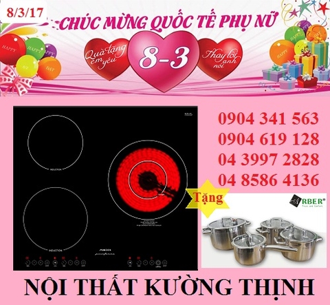 Bếp điện từ Munchen QA 300I tưng bừng chào đón 8/3