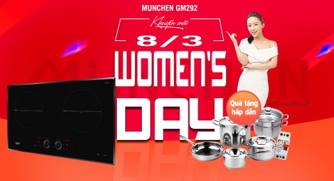 Bếp từ Munchen GM 292: món quà đặc biệt cho người phụ nữ yêu thương
