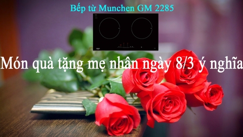 Bếp từ Munchen GM 2285, món quà tặng mẹ nhân ngày 8/3 ý nghĩa