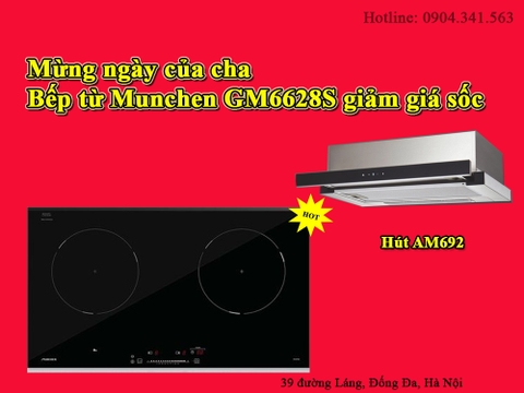 Mừng ngày của cha, Bếp từ Munchen GM6628S giảm giá cực sốc