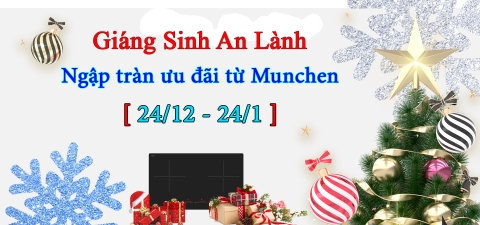 Siêu khuyến mãi mùa noel - Bếp từ Munchen giảm giá khuyến mãi lớn!