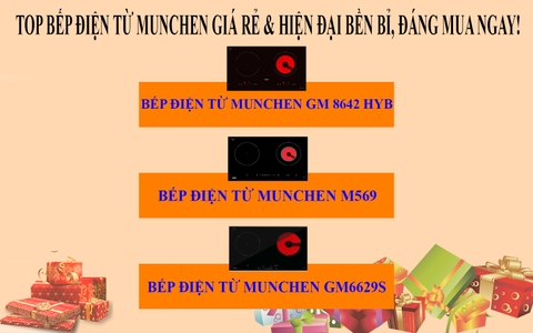 Top bếp điện từ Munchen giá rẻ & hiện đại bền bỉ, đáng mua ngay!