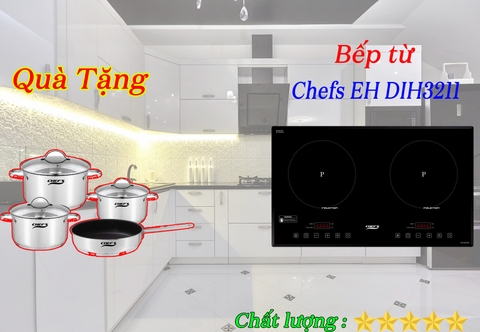 Bếp từ Chefs EH DIH321 với mặt kính schott, giá rẻ chuẩn mực bếp 2021