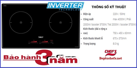 Bếp từ Chefs EH DIH888 chỉ 2 từ hoàn hảo đã nói lên tất cả