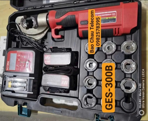 Máy ép cos thủy lực dùng pin GES-300B chính hãng ZIPPER