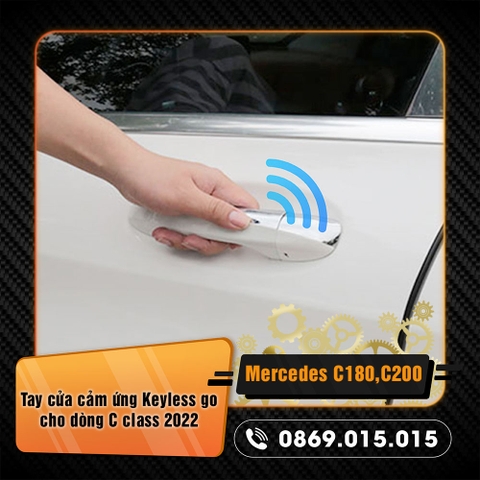 Bộ tay cửa cảm ứng Keyless Go cho C180, C200 avantgarde