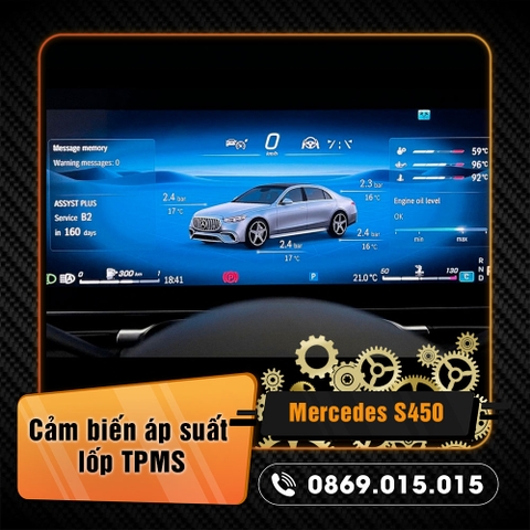 Cảm biến áp suất lốp TPMS cho S450 All New