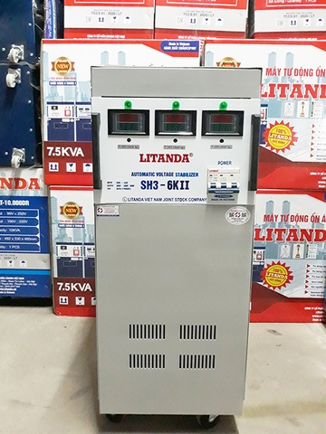 6KVA Transformer 3 Phase | Ổn Áp Litanda SH3-6K II Đời Mới 2023