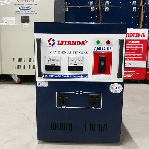 Biến áp 220V ra 200V 7,5KVA Litanda