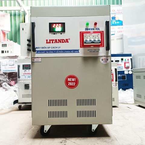 Biến Áp Cách Ly 1 Pha 20KVA 20KW LiTanda Dây Đồng Số 1 Việt Nam